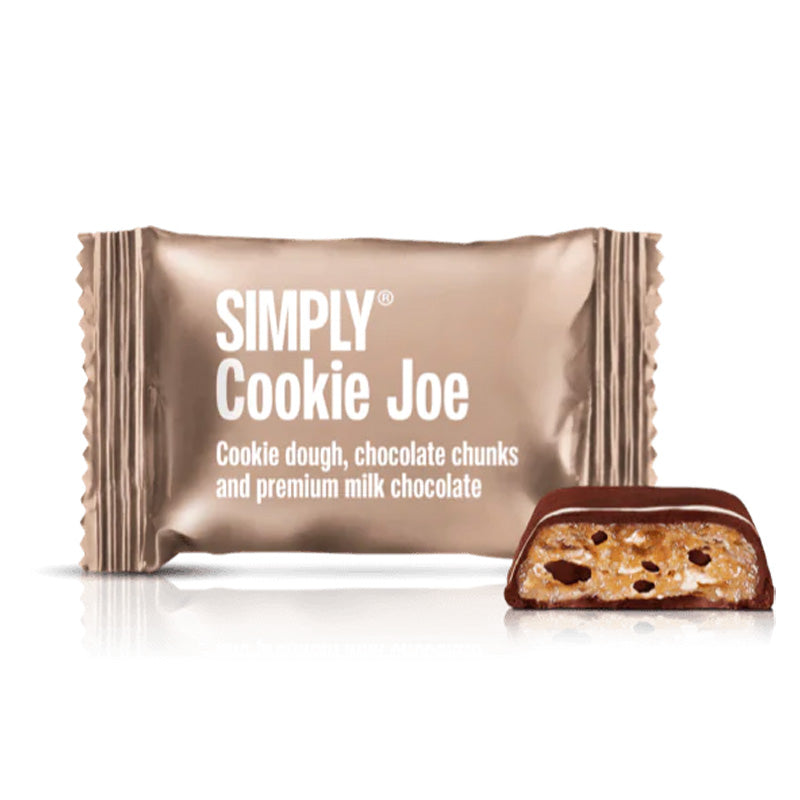 Se Simply Chocolate - Mini Cookie Joe Flowpack hos Kun Det Bedste
