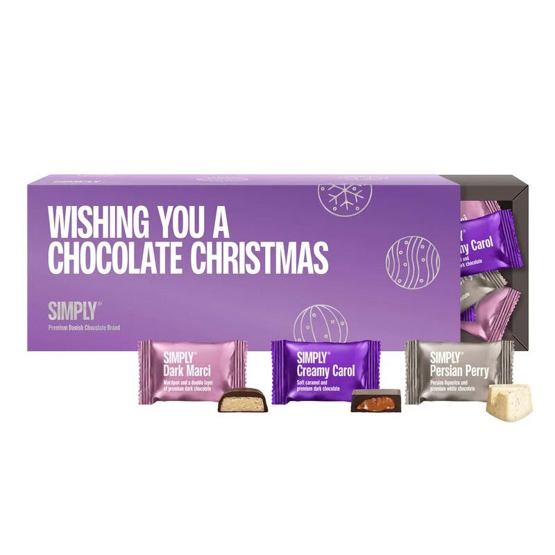 Simply Chocolate - Wishing you a chocolate christmas, gaveæske