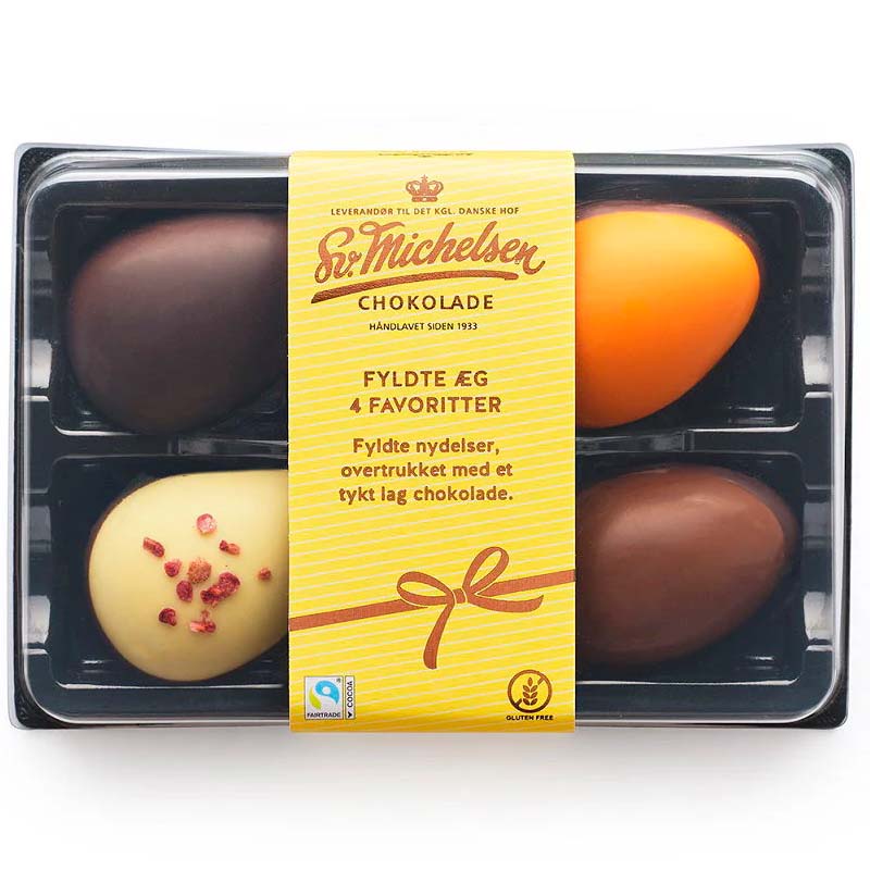 Sv. Michelsen - 4 store fyldte påskeæg - mix
