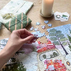vissevasse puslespil jul julen julepuslespil adventsgave julegave puzzle allpacked