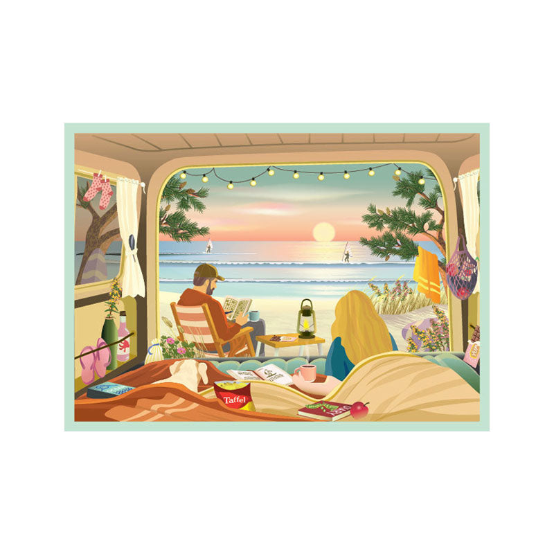 vissevasse camperbytheocean puslespil 1000brikker sommermotiv hygge puzzle