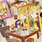 vissevasse puslespil chestnut season spil efterår 1000brikker puzzle hygge