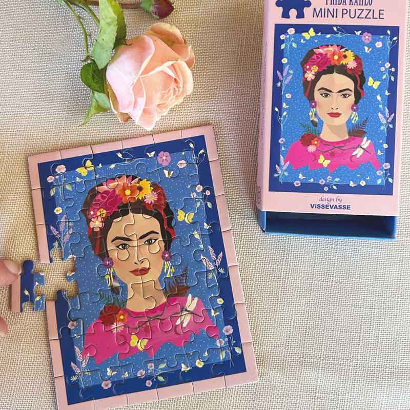 ViSSEVASSE - Mini Puslespil, Frida Kahlo