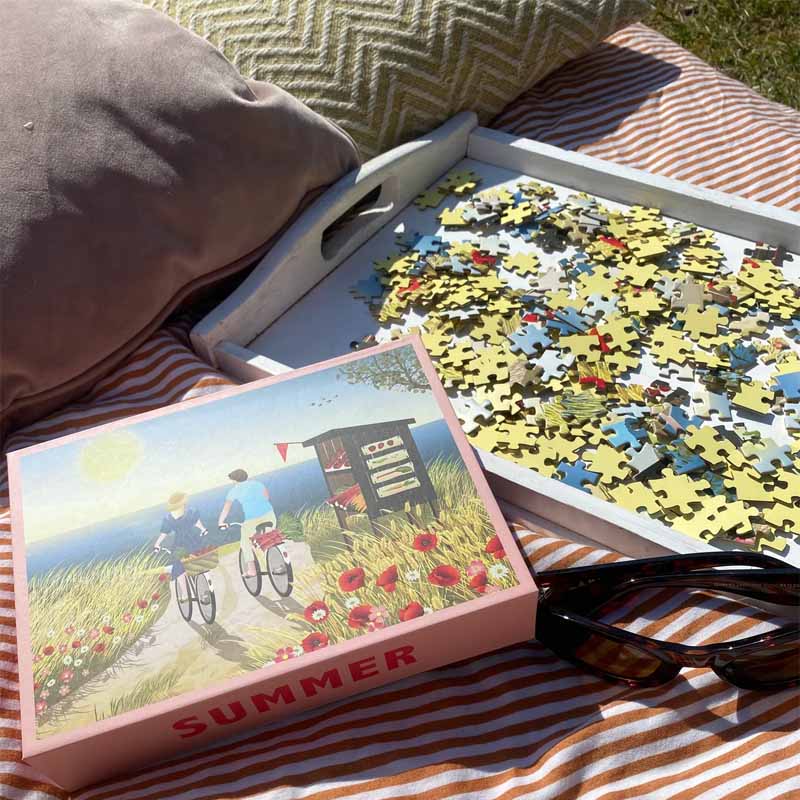 vissevasse summer sommer puslespil 300brikker spil hygge årstider puzzle