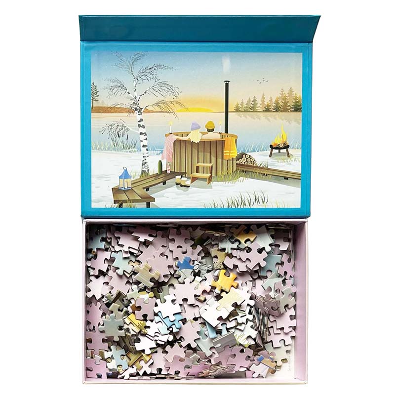 vissevasse winter vinter puslespil 300brikker spil hygge årstider puzzle
