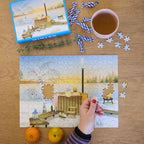 vissevasse winter vinter puslespil 300brikker spil hygge årstider puzzle