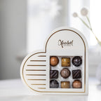 Hvidt hjerte æske chokolade