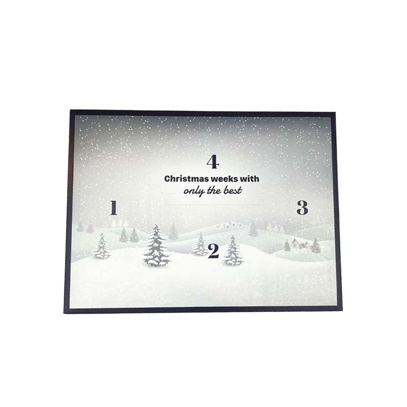 Kun Det Bedste - Kalenderomslag advent hvid