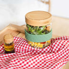 Pebbly - Salatglas m. dressingbeholder