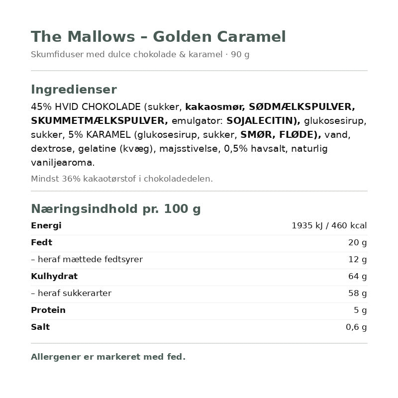 The Mallows - Dulce Chokolade Skumfidus