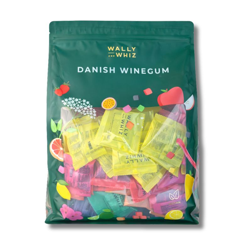 wally whiz flowpacks vingummi individuelt indpakkede 125 stk mødeforplejning