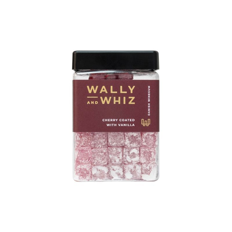 Wally & Whiz kirsebær med vanilje – vegansk gourmet-vingummi (240 g)
