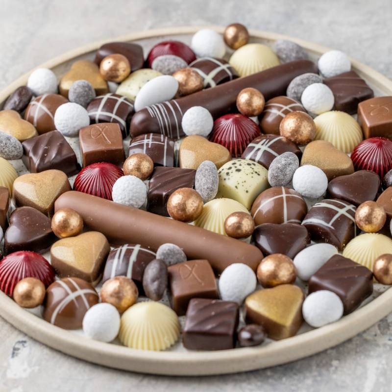 Xocolatl merry cherry marcipan marzipan gaveæske chokolade 