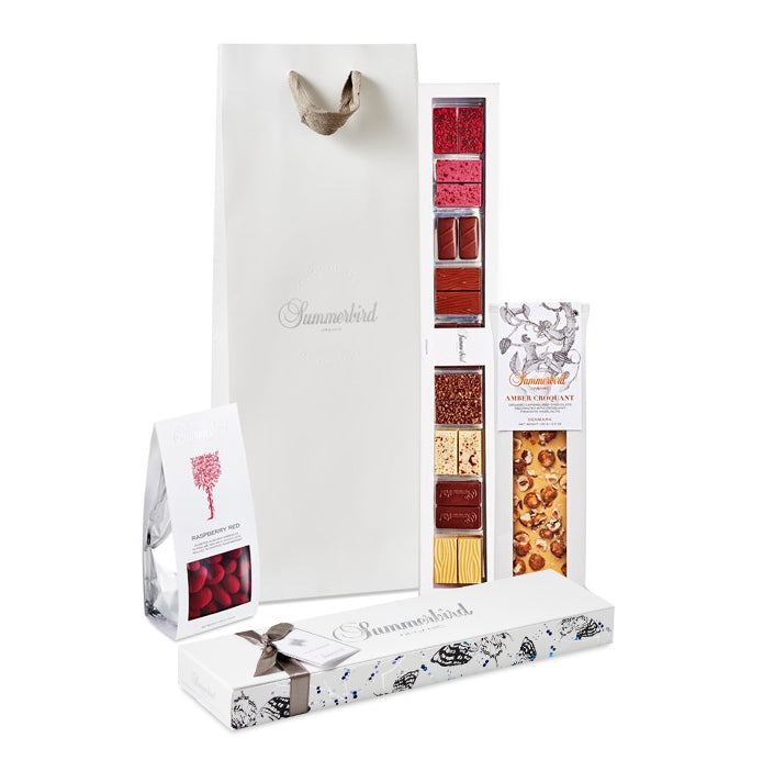 Summerbird giftbag chokolade gavepose