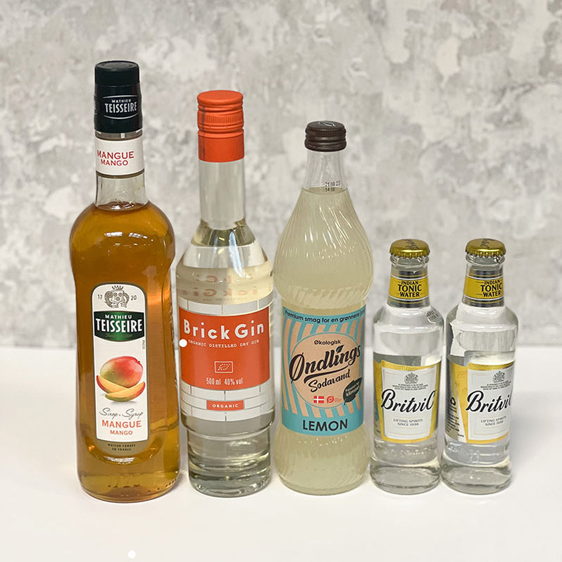 Gin Hass drinkspakke Gin Hass med gin, lemon, tonic og mangosirup