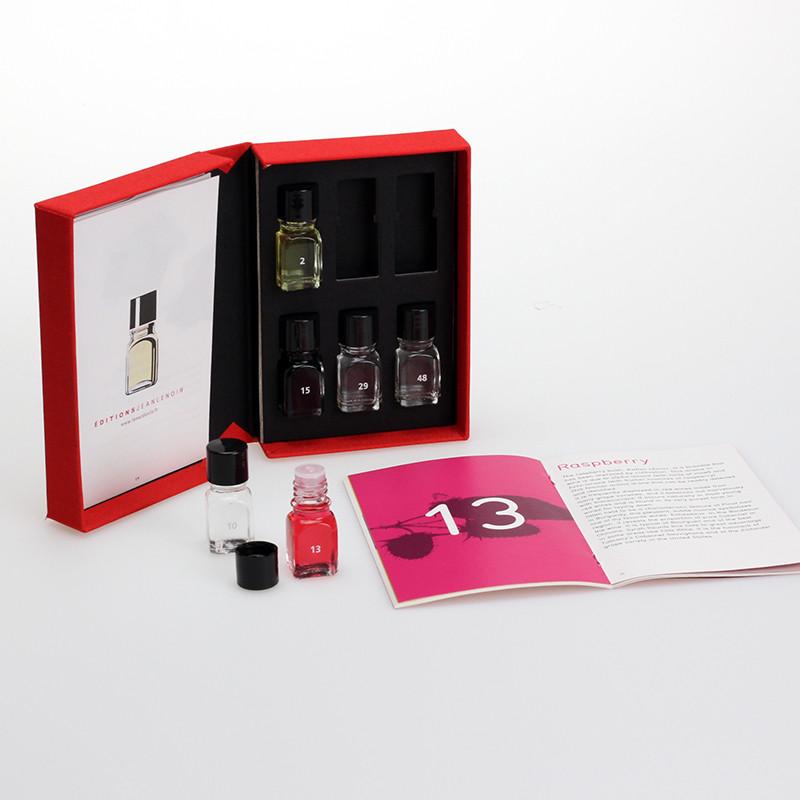 Lille duftsæt med 6 aromaer og guidebog