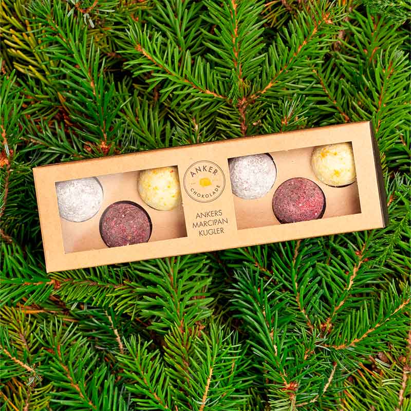 anker chokolade marcipan jul julekugler