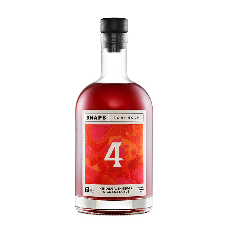 snaps bornholm no4 hindbær ingefær granatæble