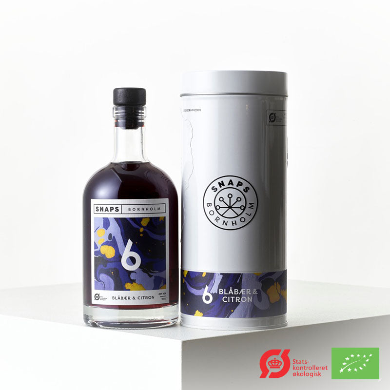 SNAPS BORNHOLM - № 6 Blåbær & Citron 40% 50 cl.