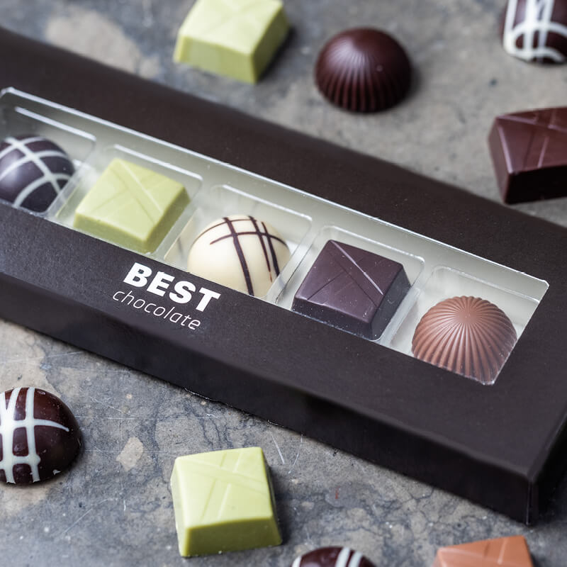 Se BEST chocolate - 5 stk dessertchokolade hos Kun Det Bedste