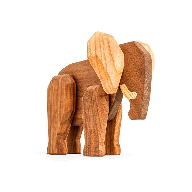 Se FableWood træfigur - Elefantfar hos Kun Det Bedste