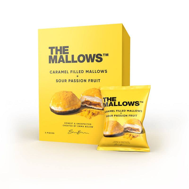 The Mallows - Karamelfyldte skumfiduser m. Sour Passion fruit