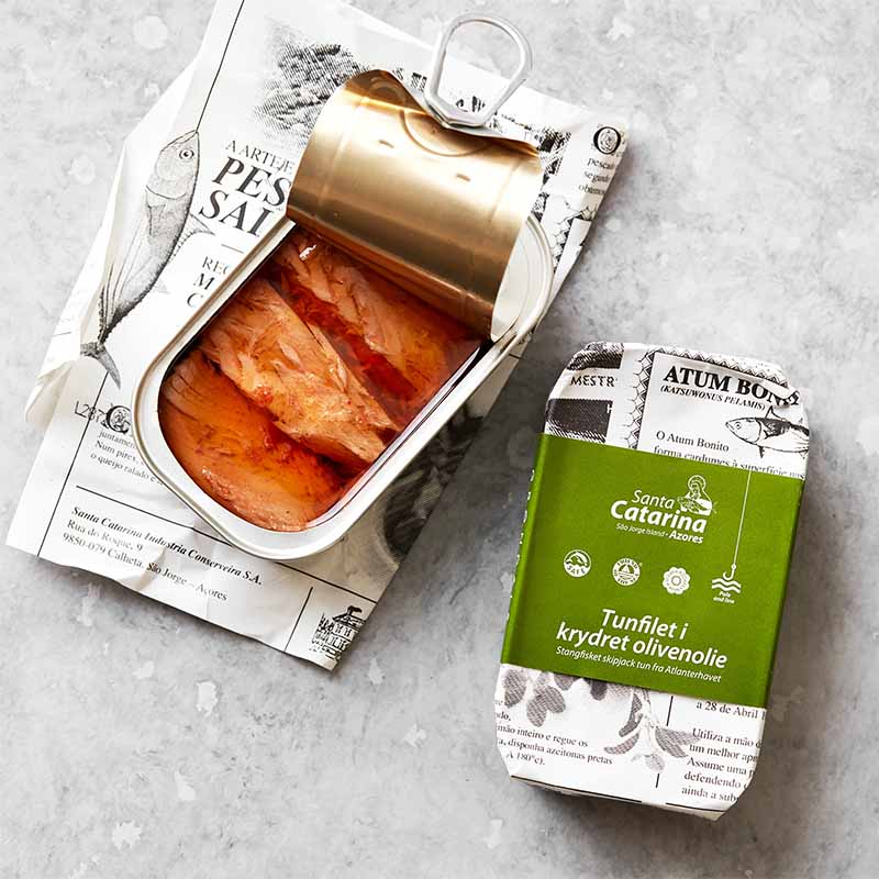 grøndals tunfilet krydret olivenolie luksus dåsetun