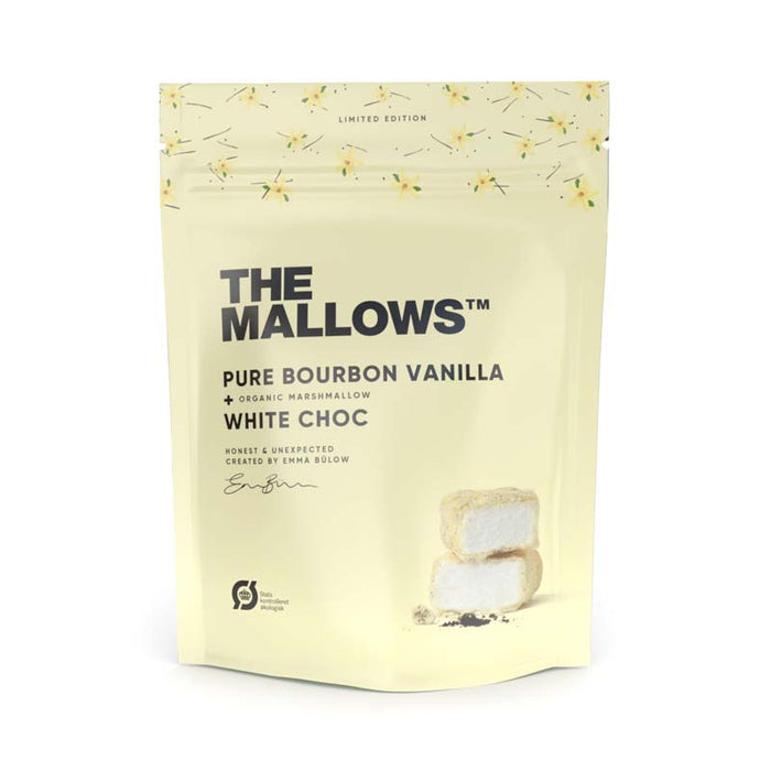 the mallows pure bourbon vanilla white choc vanilje skumfidus