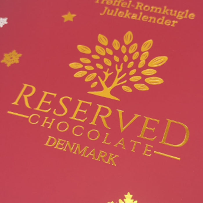 reserved chocolate trøffel-romkugle julekalender