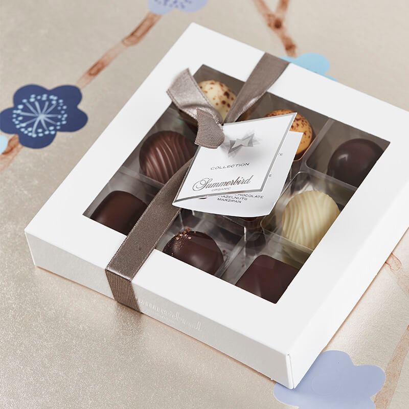 Summerbird økologisk dessertchokolade æske collection 9