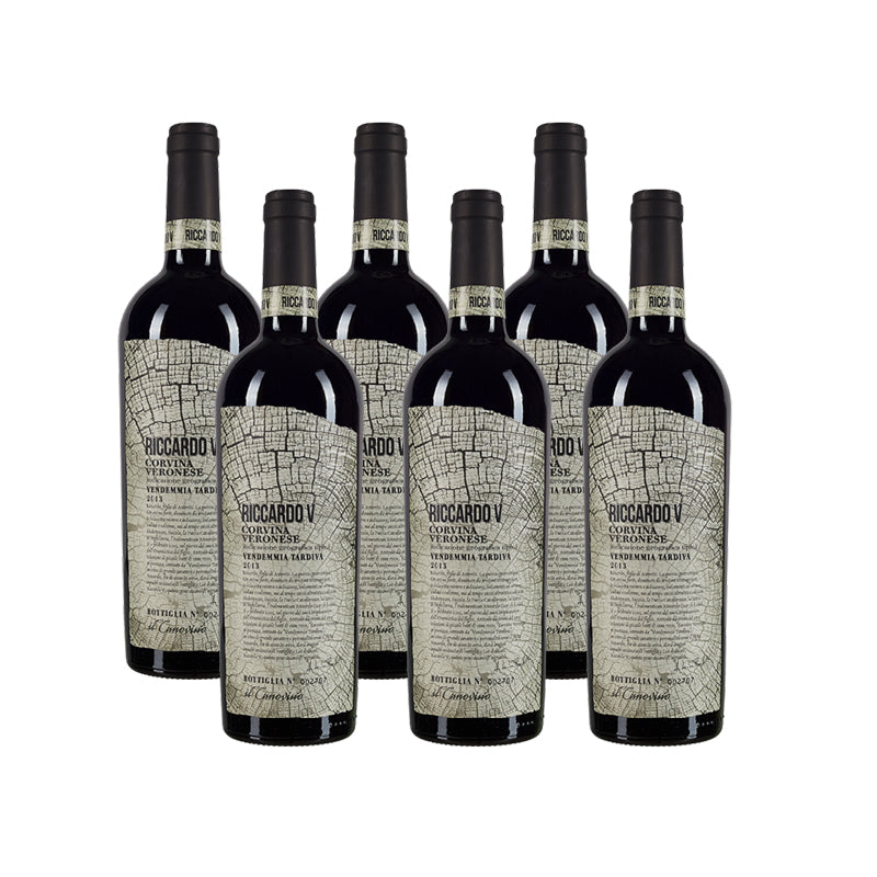 Se Riccardo V - Corvina Veronese Rødvin - 6 flasker hos Kun Det Bedste