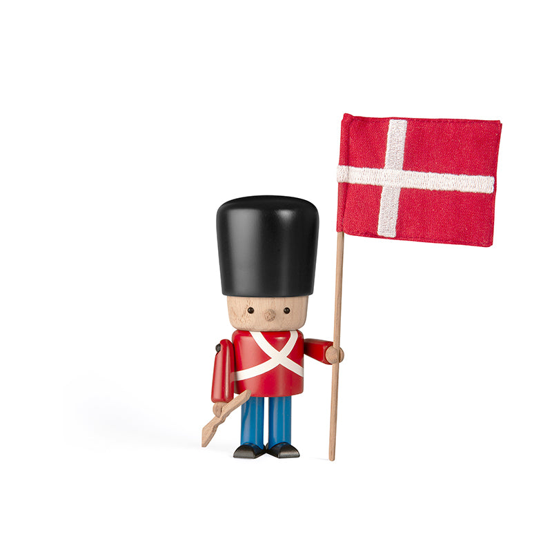 Garder med flag rød
